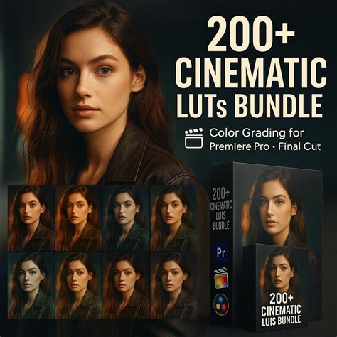 200+ Cinematic Color Grading Luts Bundle | PLR Resell License | Video ...