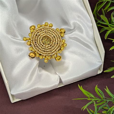 Golden Statement Finger Ring | MAGS By Sananda Basak | Accessories By MAGS