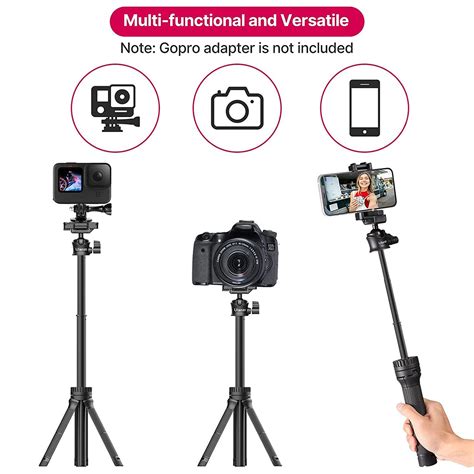 Buy HIFFIN HF-34 81.5cm Adjustable Tripod for Mobile and Camera (2 in 1 ...