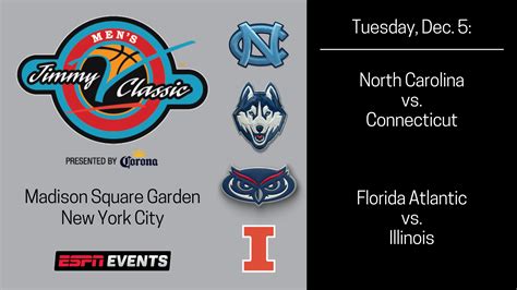 ESPN Events Sets Matchups for 2023 Jimmy V Men’s Classic Presented by ...