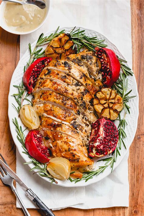 Roasted Turkey Breast Recipe with Garlic Herb Butter – How to Roast a ...