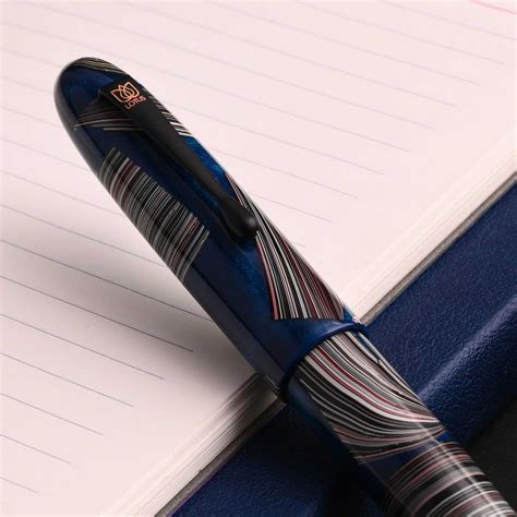Lotus Fordite Fountain Pen - Blue – Makoba