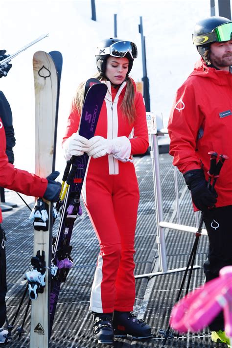 Brooks Nader in Red Ski Suit on Aspen Slopes December 2025 • CelebMafia