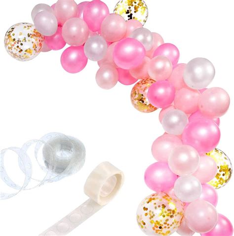 Party Propz Pink Balloons Garland Arch Kit -112Pcs For Happy Birthday ...
