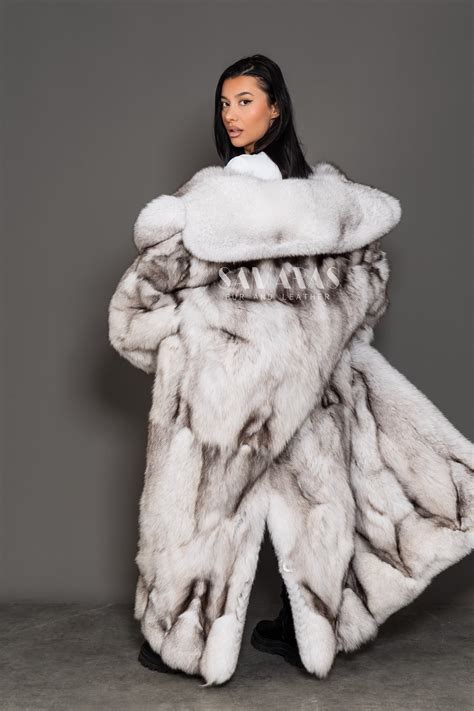 Blue Fox Double Side Fur Costume - Samarasfurs.com