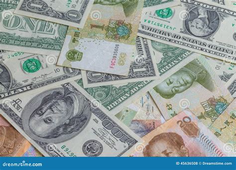 Yuan and dollar stock photo. Image of money, cash, banknotes - 45636508