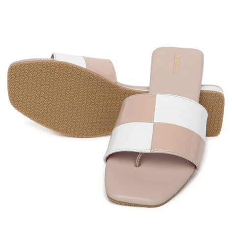 White Nude Comfort Slip on Flats N91214 - Pepitoes