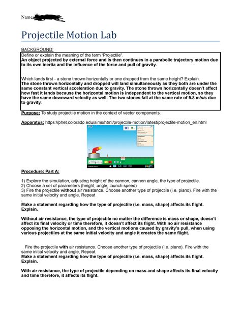 Sph3u Projectile Motion 的图像结果