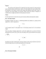 Image result for Spring Constant Lab