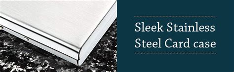 Buy StealOdeal RFID Protected Stainless Steel Silver 10 Slot Card ...