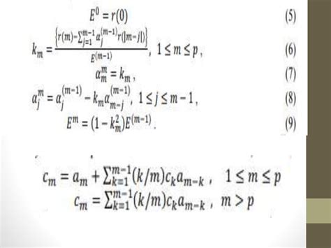 Image result for Examples of Linear Predictive Coding