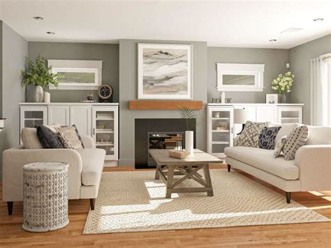 fireplace living room layout