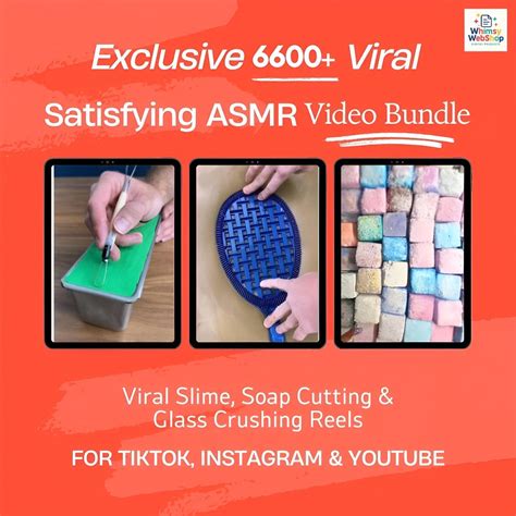 Buy 6600+ Viral ASMR Video Reels: Slime, Soap Cutting, Glass Crushing ...