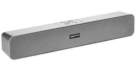 Amazon Basics Bluetooth Speaker 5.0 Soundbar with 16W RMS, 2000mAh ...