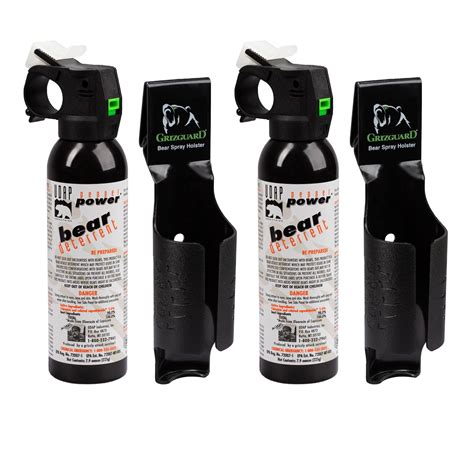 Pepper Power Bear Spray Deterrent, 7.9 oz, 2 Pack, Self Defense ...