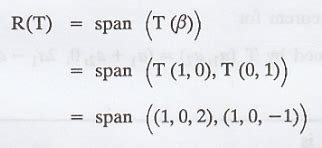 Basis, N(T), R(T), Span dimension theorem