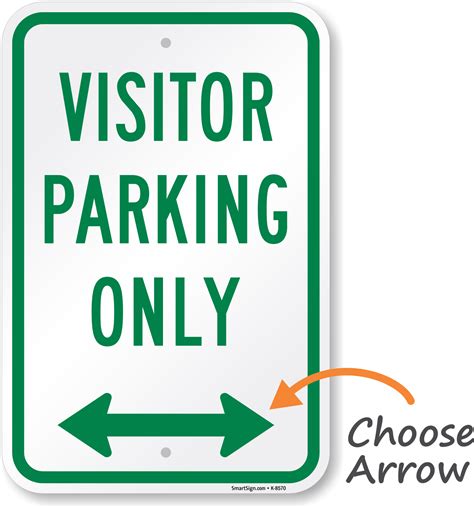 Visitor Parking By Permit Only SignatureSign - 18 in.x18 in.