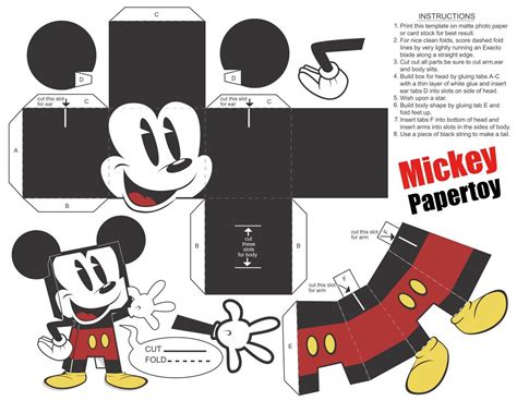 Mickey Template Printable - Google Calendar Alternatives