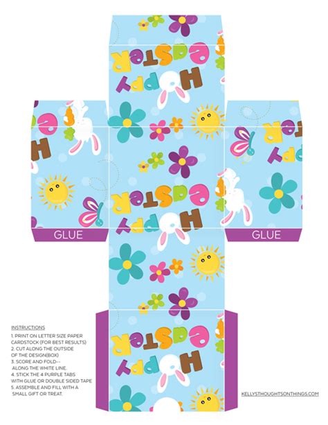 Image result for Paper Box Template Printable Easter