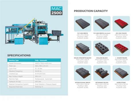 Concrete Block Making Machine - 1500BPH Concrete Block Making Machine ...