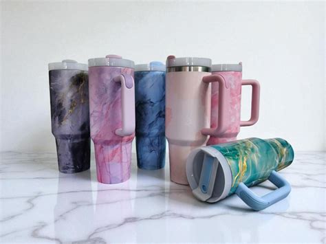 Marble Tumblers (Pink, Black, Blue, Green, Purple) - Smoocha