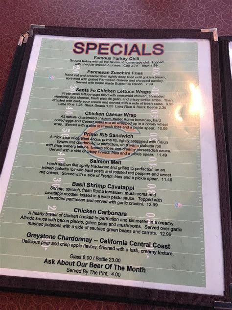 Menu at ANYWAY'S PUB - Oakbrook Terrace, Oakbrook Terrace