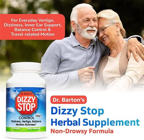 DizzyStop Herbal Supplement - Vertigo Relief, Dizziness, Motion Sickness-3 Pack | eBay