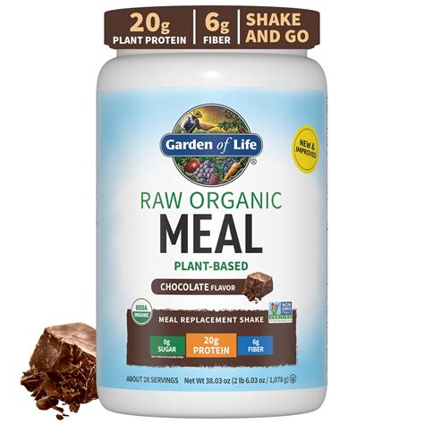 (BBD:12/2/25) Garden of Life Raw Organic Meal Replacement Shakes ...
