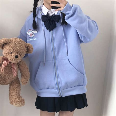 Kawaii hoodie melody cinnamoroll kuromi jumper coat c00968 – Cutiekill