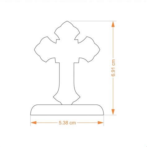 Car Dashboard Stand Goldplated - Cross