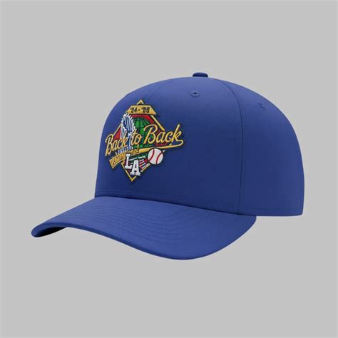 Dodgers 2024 2025 Back To Back World Series Champions Hat - Grishko.com
