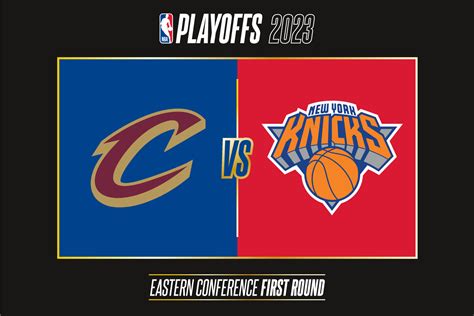 Cleveland Cavaliers vs New York Knicks, 2023 NBA playoffs. Tournament ...