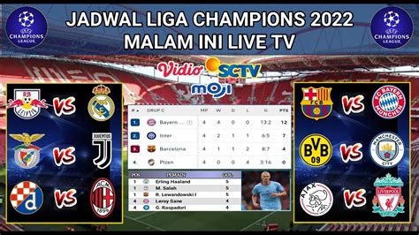 Jadwal Liga Champions Malam Ini: Jangan Sampai Ketinggalan Pertandingan Seru!