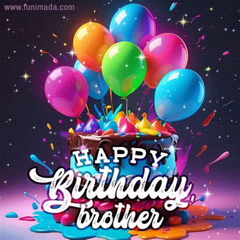 Happy Birthday Brother GIFs - Download on Funimada.com