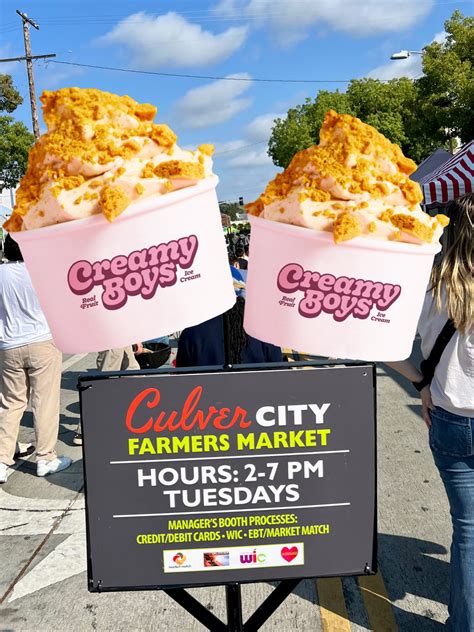 Culver City Farmers Market | Welcome to the @creamyboysicecream Summer ...