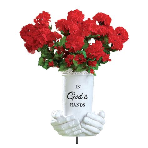 Collections Etc In Gods Hands Memorial Flower Vase India | Ubuy