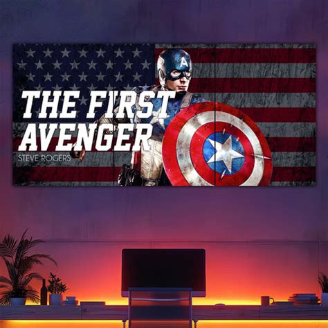 The First Avenger Split Poster – Frame Kro