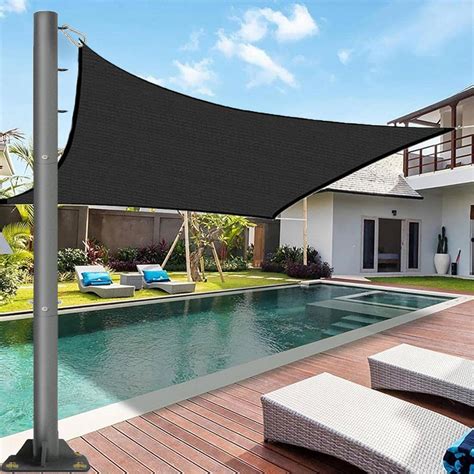 Amazon.com : Shade Sail Poles, Outdoor Sun Shade Sail Pole Kit Support ...