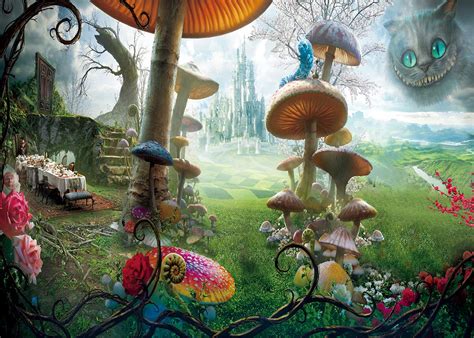 Buy 7x5FT Alice in Wonderland Party Photo Backdrop,Fairy Tale Castle ...