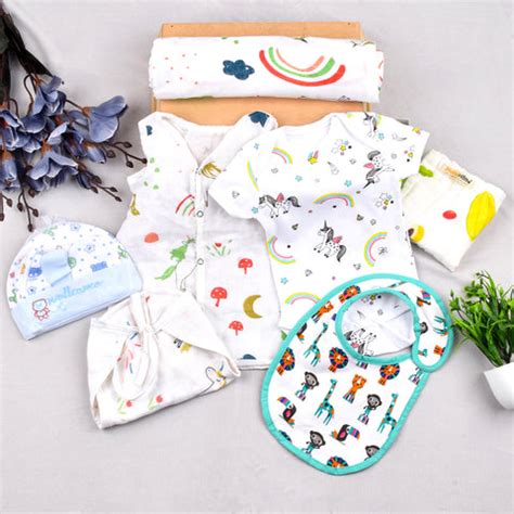 Newborn Baby Unisex Cotton essential Combo - Multicolor - 0-6 Months ...