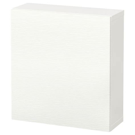 BESTÅ wall-mounted cabinet combination, white/Laxviken white, 60x22x64 ...