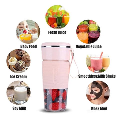 Portable Blender,with USB Rechargeable,Mini Blender For Shakes and ...