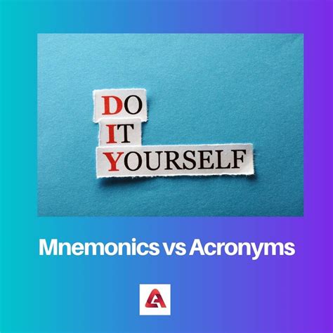 Mnemonics vs Acronyms: Difference and Comparison