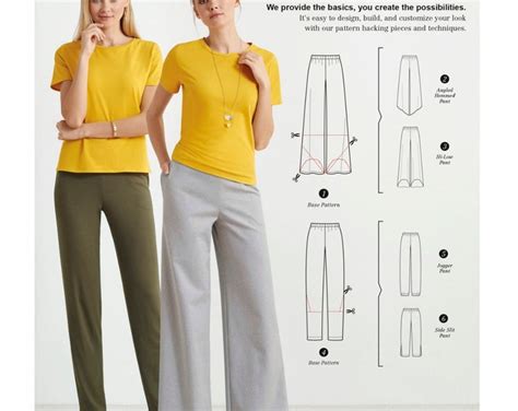 Sewing Pattern Women's Easy Pants Pattern, Misses' Easy Pants Pattern ...