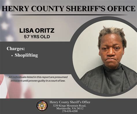 𝐇𝐞𝐧𝐫𝐲 𝐂𝐨𝐮𝐧𝐭𝐲 𝐒𝐡𝐞𝐫𝐢𝐟𝐟'𝐬 𝐎𝐟𝐟𝐢𝐜𝐞 𝐀𝐫𝐫𝐞𝐬𝐭 𝐑𝐞𝐩𝐨𝐫𝐭. | 𝐇𝐞𝐧𝐫𝐲 𝐂𝐨𝐮𝐧𝐭𝐲 𝐒𝐡𝐞𝐫𝐢𝐟𝐟'𝐬 ...