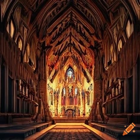 Luxurious byzantine throne room, decorated with gold, mosaic and ...