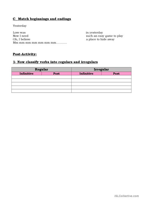 ESL Worksheet in With 的图像结果