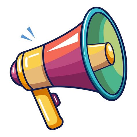 Megaphone clipart cartoon style vector illustration | Premium AI ...