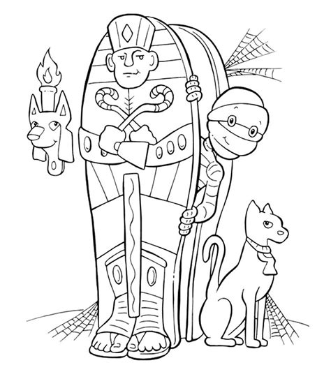 Ancient Egyptian Coloring Pages Egyptian Cat Coloring Pages At ...