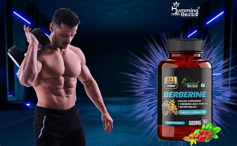 Humming Herbs Berberine Supplement | 8in1 | 90 Caps | with Ceylon ...